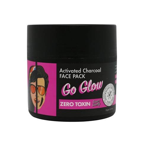 Product Cover Super Smelly Go Glow Zero Toxin & Naturally Derived Face Pack For Glowing Skin - Activated Charcoal, Coffee Seeds, Cocoa, Green Clay, Grape Seed Oil, 70 gm