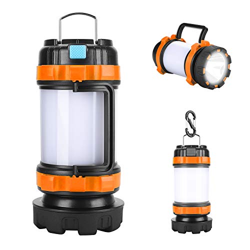 Product Cover Alpswolf Rechargeable Camping Lantern Flashlight, 800 Lumens, 4 Lighting Modes, 4000mAh PowerCore, IPX4 Waterproof, Portable for Emergency, Perfect for Searching, Camping, Hiking, Outdoor Activities