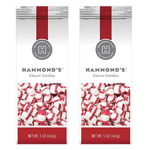 Product Cover Hammond's Natural Peppermint Puffs 2- 5 Ounce Bags. Hammond's Peppermint Puffs are Great for Holiday Events, Stocking Stuffers, Present Toppers and Holiday Office Party Gifts. Handcrafted USA.