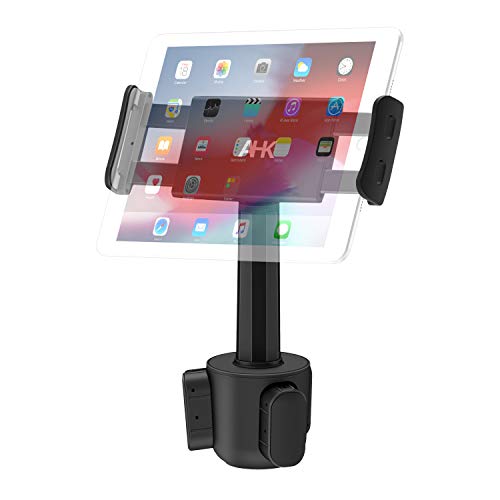 Product Cover Car Cup Holder Tablet Mount, AHK Universal Tablet & Smartphone Car Cradle Holder for iPad Pro/Air/Mini, Kindle,Tablets Nintendo Switch Smartphones, Compatible with 4.4