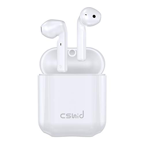 Product Cover Wireless Earbuds, Cshidworld Bluetooth 5.0 Earbuds Noise Cancelling Wireless Headphones 30H Cycle Playtime Hi-Fi APT-X CVC8.0 Sweatproof Earphones with mic, in-Ear Headset for iPhone Android