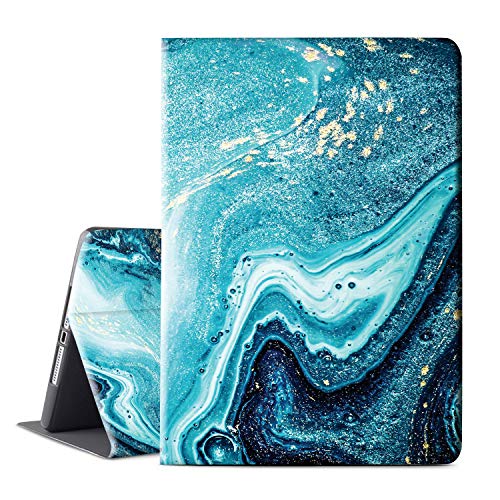 Product Cover Anermist New iPad 7th Generation Case, iPad 10.2 2019 Case, Microfiber Lining, Soft TPU Back Case, Protective Leather Case, Auto Sleep/Wake iPad Cover Smart Marble Case for Apple iPad 7th Gen