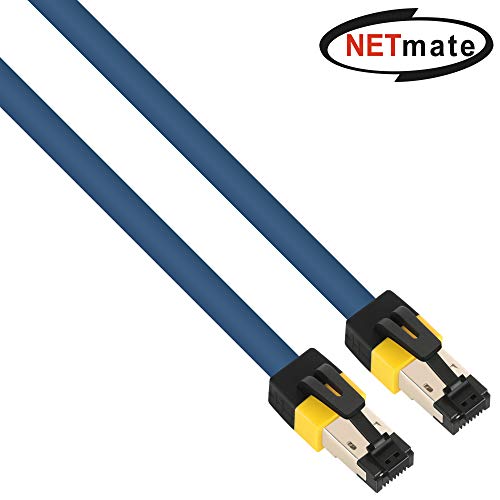 Product Cover NETmate NM-U8005 CAT.8 40Gbps 2000Mhz High Speed   Gigabit SSTP LAN Network Ethernet Cables 24AWG 1.6ft 2pack
