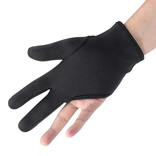 Product Cover FALETO Professional Heat Resistant Gloves 3 Finger Mittens Protection Gloves for Barber Hair Styling Curling, Perming,Hair Straightening, Curling Wand and Flat Iron