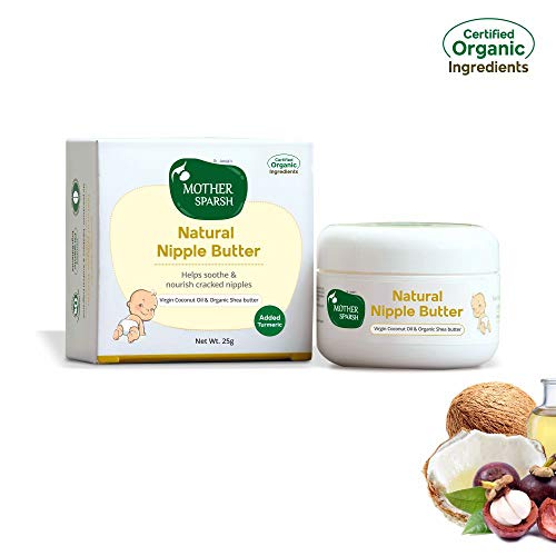 Product Cover Mother Sparsh Nipple Butter Cream for Breastfeeding Moms, Virgin Coconut Oil and Organic Shea Butter (25gm)