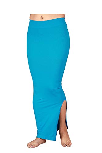 Product Cover EVRUM Women Sky Blue Color Microfiber Fabric Saree Shapewear for Women M Size