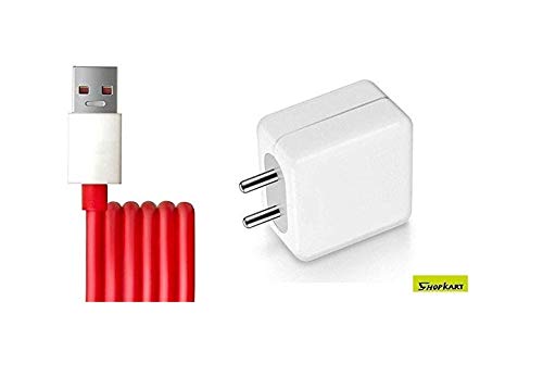 Product Cover SHOPKART Presents 5 V 4.0 Amp Power Charger Adapter with Type-C USB Dash Fast Charging Cable Compatible for OnePlus 6T/6/5T/5/3T/3 (Red&White)