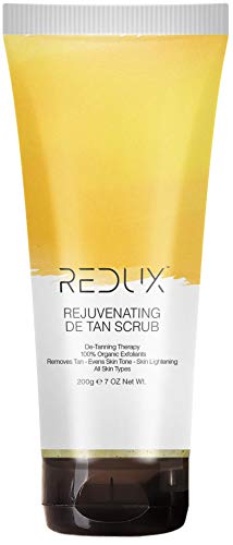 Product Cover Redux Rejuvenating De-Tan Scrub 200g | De-Tanning Therapy - 100% Organic Exfoliants - Removes Tan, Evens Skin Tone, Skin Lightening - All Skin Types