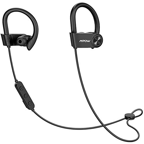 Product Cover Mpow D9 Bluetooth Headphones Sport,16H Playtime IPX7 Waterproof Wireless Headphones Sport Earbuds W/aptX Bass Stereo, Running Headphones Bluetooth Earphones W/CVC 6.0 Noise Cancelling Mic, Black