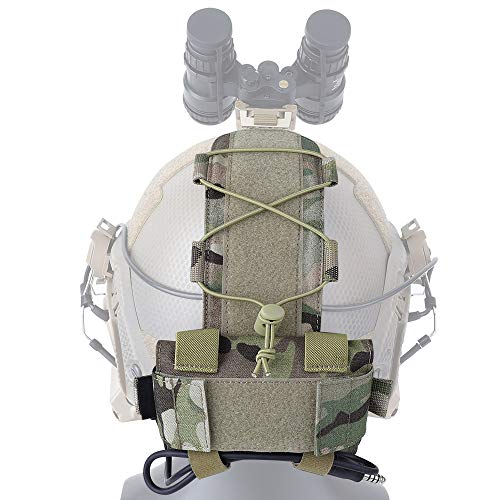 Product Cover KRYDEX Tactical Helmet Battery Pouch Counterweight Pouch MK1 Helmet Battery Pack Balance Weight Bag with Hook&Loop for Tactical Helmet (MC)