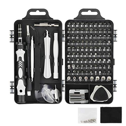 Product Cover Precision Screwdriver Set, Apsung 122 in 1 Magnetic Screwdriver Bit Set, Multi-function Repair Tool Kit Compatible with iPhone, Computer, PC, Watch, Glasses, Electronics, Mini DIY Hand Work Tools