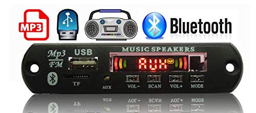 Product Cover Kajlaz Bluetooth Decoder Board MP3 Player Car Kit FM Radio TF USB 3.5 Mm AUX Audio Receiver with Connector and Remote