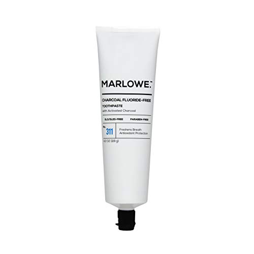 Product Cover MARLOWE. No. 311 Charcoal Toothpaste 4.2 oz | Fluoride-Free | Made with Natural Ingredients | Freshens Breath, Antioxidant Protection
