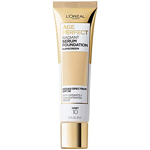 Product Cover L'Oreal Paris Age Perfect Radiant Serum Foundation with SPF 50, Vitamin B3, and Hydrating Serum Available in 30 Radiant Shades, Ivory, 1 fl. oz.