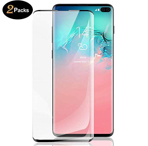 Product Cover 2-Pack HD Galaxy S10 5G Screen Protector,LETANG Tempered Glass Film [Fingerprint ID Enabled] [3D Full Edge Covered] [9H Hardness] Case Friendly Glass Protector,for Samsung Galaxy S10 5G