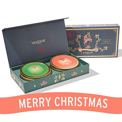 Product Cover VAHDAM, Christmas Tea Set, Christmas Chai + Holiday Breakfast Chai - Tea Gift Set | LIMITED EDITION | Holiday Tea & Winter Tea Blends | 100% Natural Ingredients | The Best Christmas Gift for Everyone