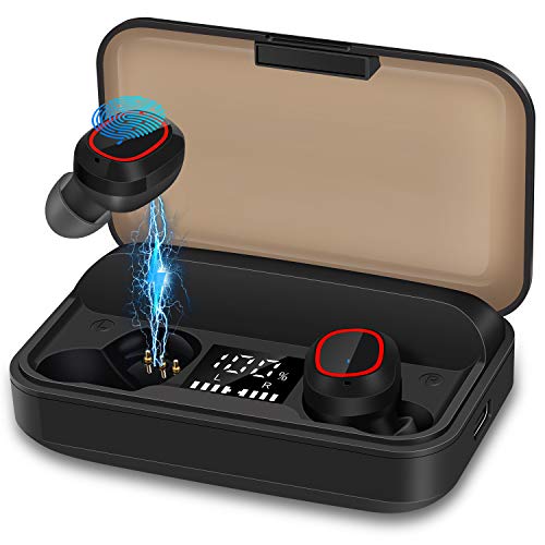 Product Cover Wireless Earbuds Bluetooth 5.1, pendali TWS Wireless Headphones Earphone with 3100mAh Charging Case LED Battery Display 120H Playtime IPX7 Waterproof Deep Bass Touch Control Noise Canceling for Sport