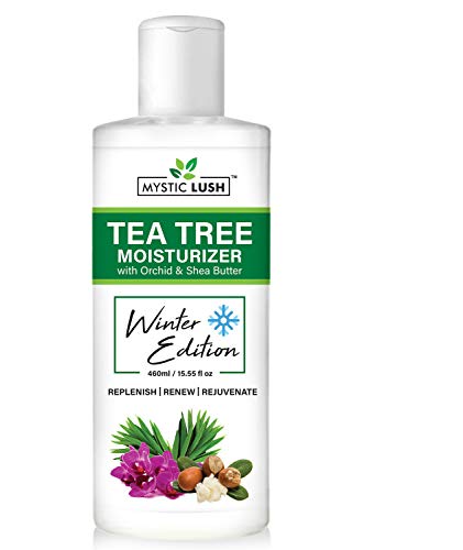 Product Cover Mystic Lush Winter Edition Tea Tree Body Moisturizer with Orchid & Shea Butter which Replenish, Renew and Rejuvenate Skin - 500 ML