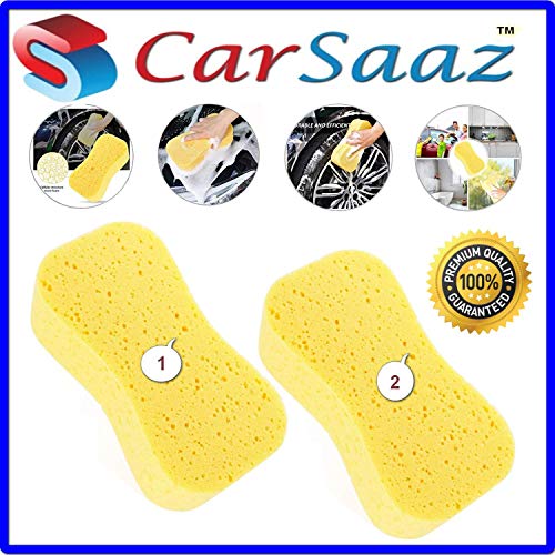 Product Cover Carsaaz Super Absorbent Multipurpose Sponge for Washing Cars, Walls, Windows and Other Surfaces(Pack of 2)