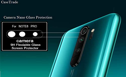 Product Cover CaseTrade 9H Flexible Nano Glass Camera Lens Screen Protector for Xiaomi Redmi Note 8 Pro