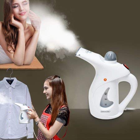 Product Cover Wazdorf Facial Steamer Handheld Garment Steamer Iron Fast Heat-up Portable Family Fabric Steam Brush for Home and Travel Handy Vapor Facial Steamer For Face,Nose and cough(facial steamer)