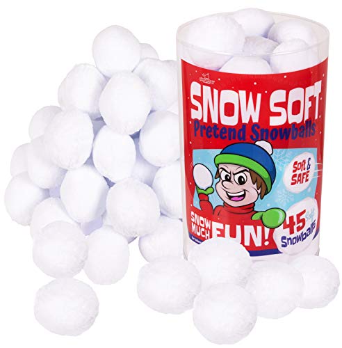 Product Cover Narwhal Novelties Snow Soft; Snowball Fights in The Living Room; Fake Snow, Snowballs (45-Pk)