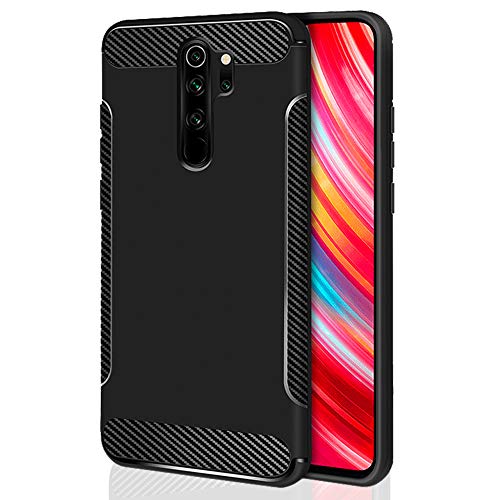Product Cover TechSenseLab India - Xiaomi Redmi Note 8 Pro Executive Case with Modern Carbon Fiber Design (Black) - Launch Offer