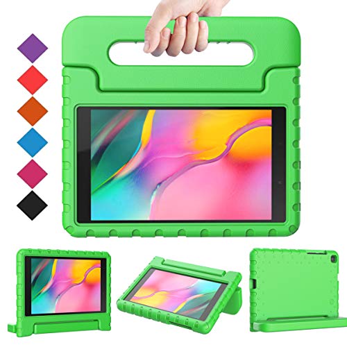 Product Cover BMOUO Kids Case for Samsung Galaxy Tab A 8.0 2019 SM-T290/T295, Galaxy Tab A 8.0 Case 2019, Shockproof Light Weight Protective Handle Stand Case for Galaxy Tab A 8.0 Inch 2019 Without S Pen - Green