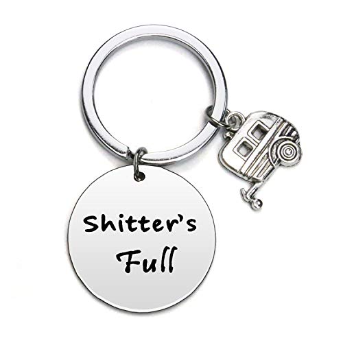 Product Cover Shitter's Full Keychain RV Camper Travel Vacation Keychain Accessories for Men Women Gift and Christmas Holiday Festival Gift (1)