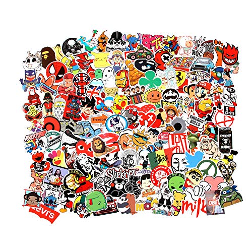 Product Cover Cool Random Stickers 55-700pcs FNGEEN Laptop Stickers Bomb Vinyl Stickers Variety Pack for Luggage Computer Skateboard Car Motorcycle Decal for Teens Adults (205 PCS)