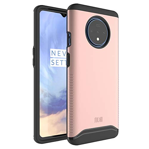 Product Cover TUDIA Merge, Dual Layer Case Designed for OnePlus 7T [NOT Compatible with OnePlus 7T Pro] (Rose Gold)
