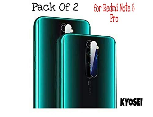 Product Cover Kyosei's Ultra Clear Anti-Burst 9H Hardness Camera Lens Glass Camera Lens Protector for Redmi Note 8 Pro(Pack of 2)