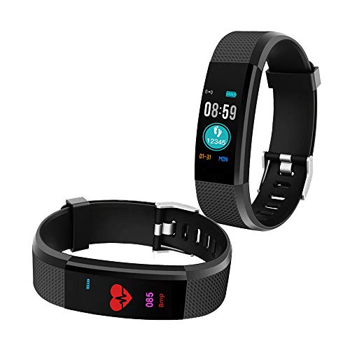 Product Cover Bingo Fitness Band, Activity Tracker with Heart Rate Monitor,iP67 Waterproof Smart Watch Bracelet Color Screen Sleep Monitor Fitness Tracker for Android or iOS Smartphones (Black)