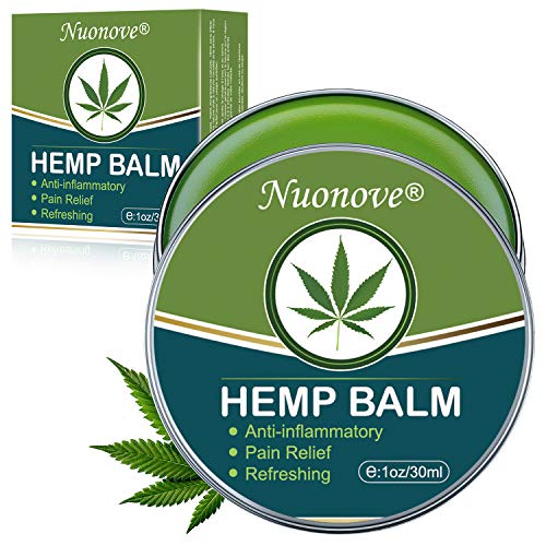 Product Cover Hemp Balm, Hemp Cream, Hemp Pain Relief Cream, Natural Hemp Ointment for Relief the Pain, Relief/Relax Inflammation, Muscle, Back, Knee, Nerves and Arthritis Pain, Sleep Support, 30ml