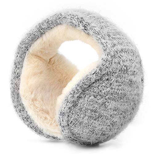 Product Cover Komene Winter Outerdoors Ear Muffs Foldable Fleece Ear Warmers for Men and Women(Gray)