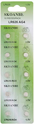 Product Cover SKOANBE LR626 AG4 377 SR626SW Watch Battery Button Coin Alkaline Battery (Pack of 10)