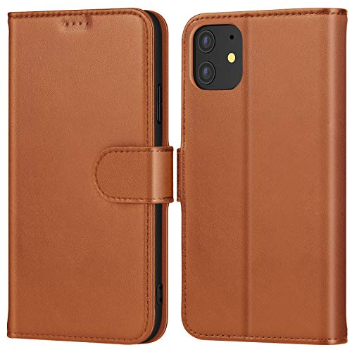 Product Cover Jijaogara iPhone 11 Wallet Case Folio Flip PU Leather iPhone 11 Case Wallet with Card Holder Slots Kickstand Shockproof Protective Cover for Apple iPhone 11 6.1