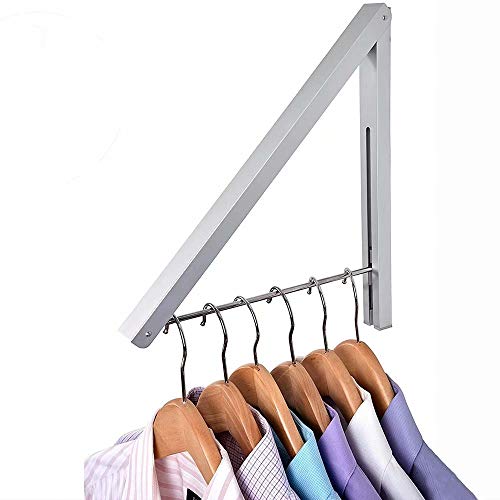 Product Cover IN VACUUM Drying Racks for Laundry, Retractable Foldable Clothes Drying Rack, Aluminium, Home Storage Organizer Wall Hanger for Clothes (1 Racks)