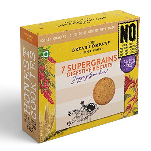 Product Cover The Bread Company Gluten Free Seven Supergrains Digestive Biscuits (Jaggery Sweetened)