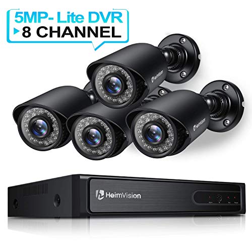 Product Cover HeimVision HM245 8CH 1080P Security Camera System, 5MP-Lite HD-TVI DVR 4Pcs 1920TVL Outdoor/Indoor Weatherproof CCTV Surveillance Camera with Night Vision, Motion Alert, Face Detection, Remote Access
