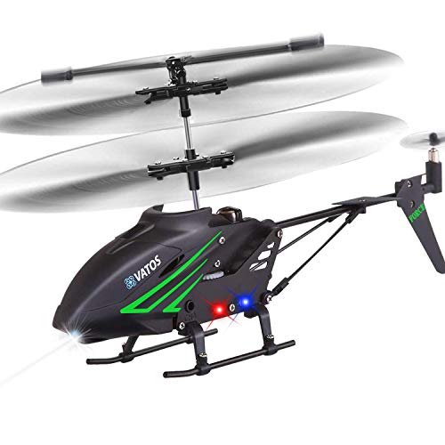 Product Cover VATOS RC Helicopter, Remote Control Helicopter with Gyro and LED Light 3.5 Channel Alloy Mini Helicopter Remote Control for Kids & Adult Indoor Micro RC Helicopter, Helicopter Toy for Kids|