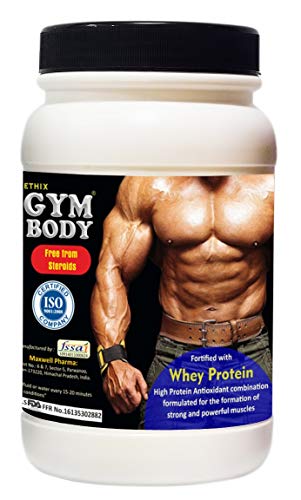 Product Cover Ethix Gym Body Whey Protein Powder-Free from Fat-Chocolate Flavour - 500gm