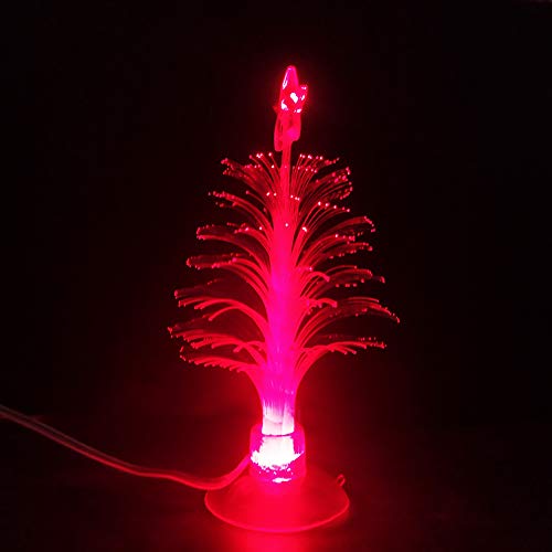 Product Cover Mini USB Powered Christmas Tree with 7 Multicolor Changing Decorative X'Mas Tree Light for Notebook and Desktop