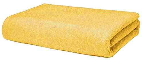 Product Cover Roseate 100% Cotton Bath Towel-550 GSM Size-70x140 cm (Yellow)