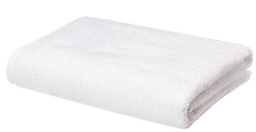 Product Cover Roseate 100% Cotton Bath Towel-550 GSM Size-70x140 cm Set of 1 (White)