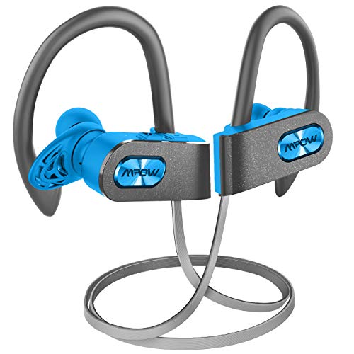Product Cover Mpow FLAME2 Bluetooth Headphones Sport, 12Hrs & Bluetooth 5.0 Wireless Sport Earphones, IPX7 Waterproof Running Headphones W/CVC 6.0 Noise Cancelling Mic, Bluetooth Earphones w/Comfort-Slantin, Blue