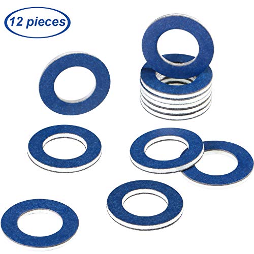 Product Cover 12 Pieces Oil Drain Plug Gasket Crush Washer Seals Part 90430-12031 for Toyota Prius Tundra Sienna Highlander Lexus Avalon Camry Corolla Tacoma 4Runner RAV4