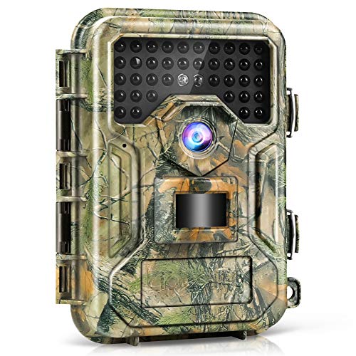 Product Cover Liplasting Trail Game Camera 16MP 1080P Waterproof Scouting Hunting Trap Cameras with No Glow Night Vision Up to 100ft 0.3s Trigger Time Motion Activated for Wildlife Monitoring and Home Security