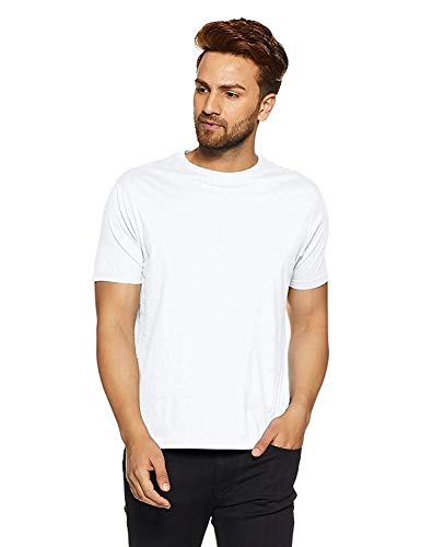 Product Cover BLP Fit Round Neck Polyester Full Sleeves Plain Sports and Gym T Shirt for Men's (X-Large, White)
