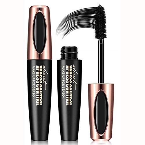 Product Cover 4D Silk Fiber Eyelash Mascara, Extra Long Lash Mascara and Thick, Long Lasting, Waterproof & Smudge-Proof, All Day, Full, Long, Thick, Smudge-Proof Eyelashes